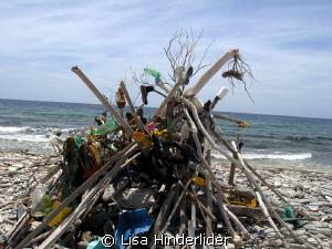 South east end of Bonaire has alot of trash that collects... by Lisa Hinderlider 